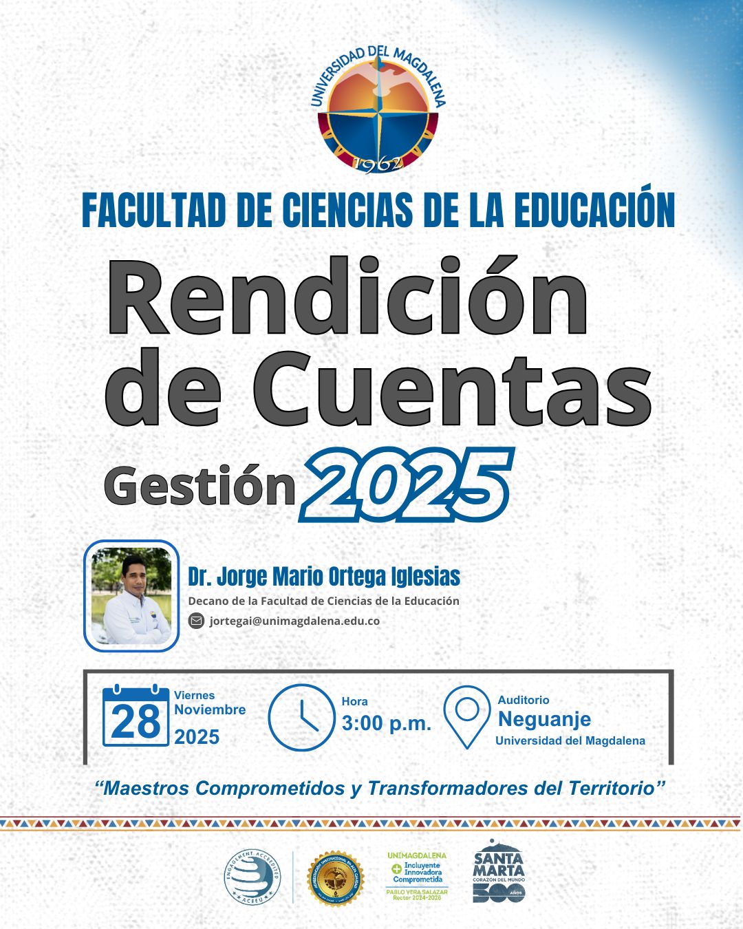 Portada de rendición de cuentas 2025